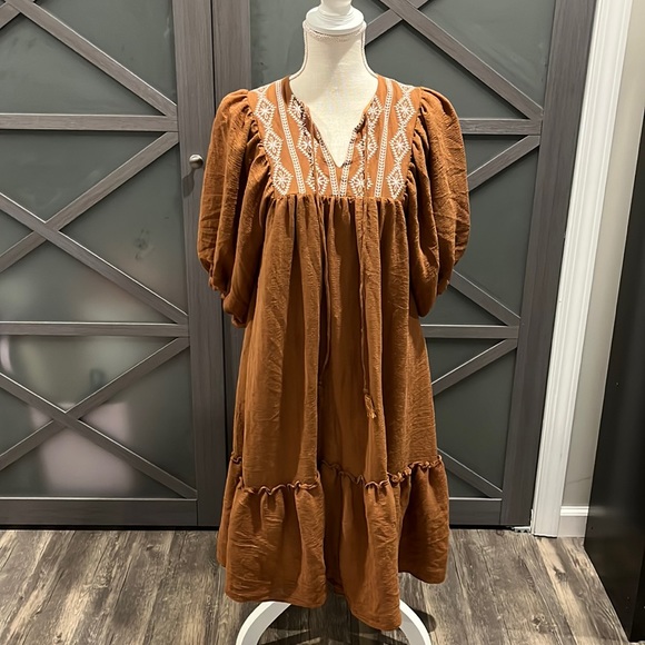 Aura | Dresses | Aura Boho Midi Dress | Poshmark